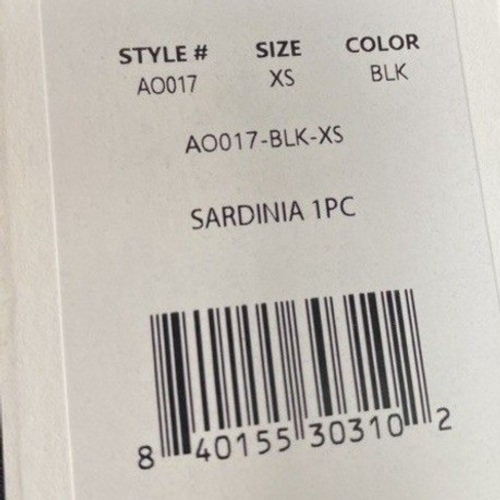 NWT Andie Swim Sardinia XS One Piece Swimsuit Black Padded Plunge V-neck Swim - Picture 4 of 8